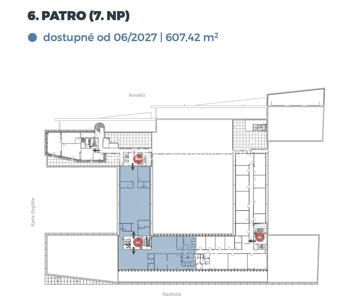 Pronájem kanceláře 607 m² – fotografie 5