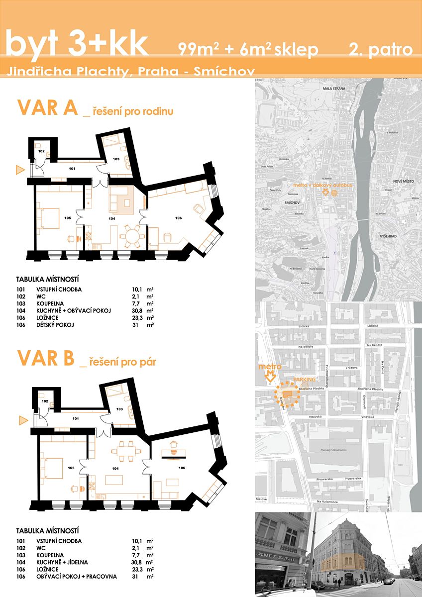 Prodej bytu 3+kk 99 m² – fotografie 2