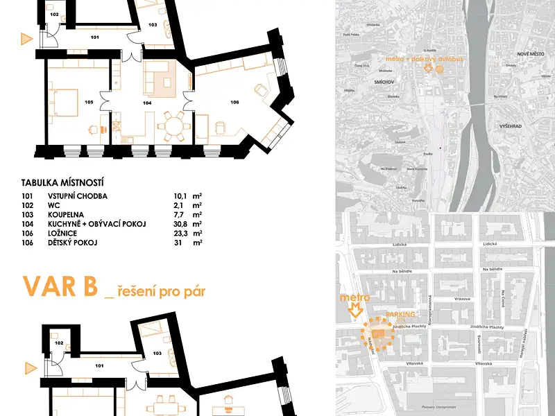 Prodej bytu 3+kk 99 m², Praha – náhled fotky 2