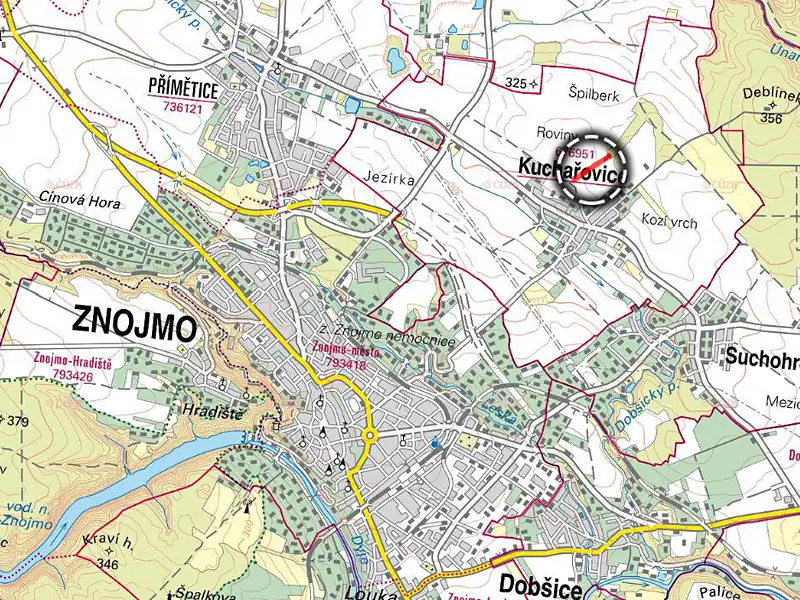 Prodej pole 5868 m², Kuchařovice – náhled fotky 3