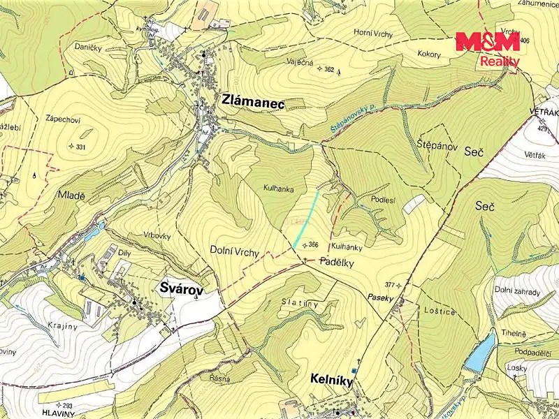 Prodej louky 4450 m², Zlámanec – náhled fotky 3