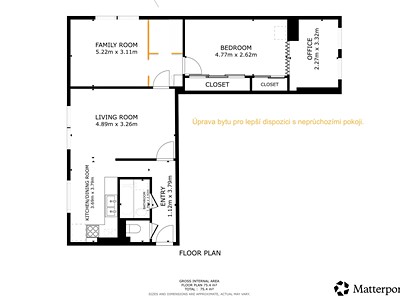Prodej bytu 3+1 74 m²