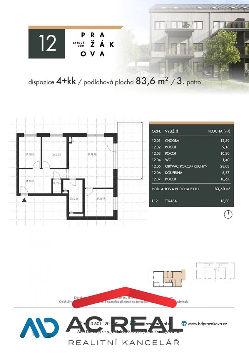 Prodej bytu 4+kk 83 m² – fotografie 3
