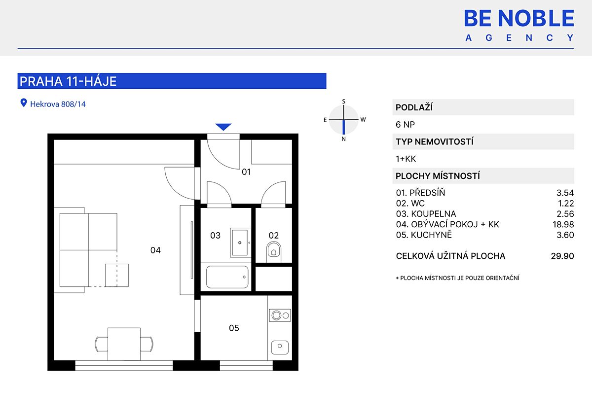 Prodej bytu 1+1 30 m² – fotografie 3