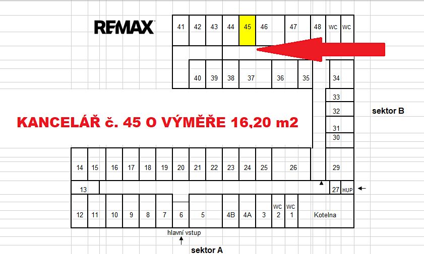 Pronájem kanceláře 16 m²