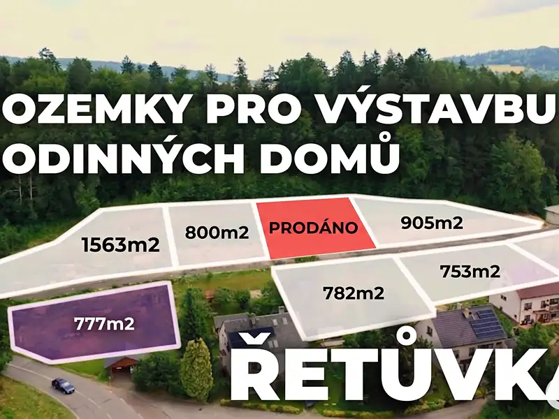 Prodej stavebního pozemku 777 m², Řetůvka – náhled fotky 1