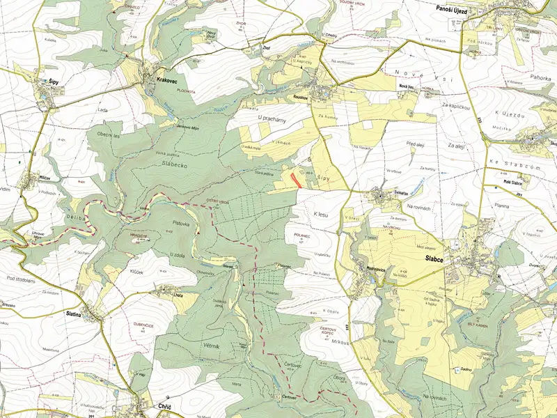 Prodej pole 7076 m², Slabce – náhled fotky 2