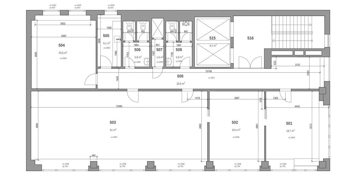 Pronájem kanceláře 167 m²
