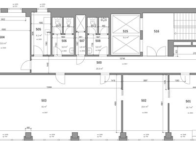 Pronájem kanceláře 167 m²