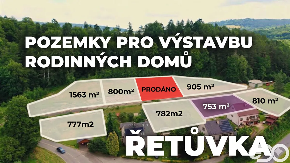 Prodej stavebního pozemku 753 m²