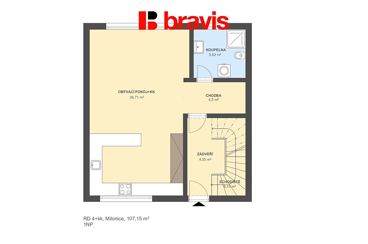 Prodej rodinného domu 107 m², pozemek 495 m² – fotografie 5