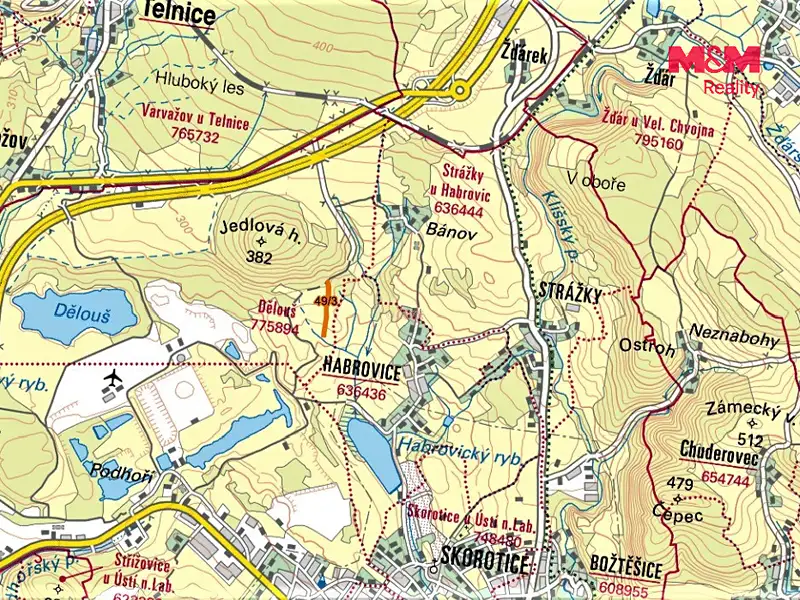 Prodej pole 6277 m², Ústí nad Labem – náhled fotky 3