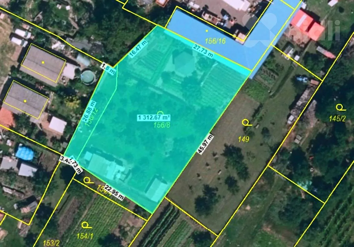 Prodej stavebního pozemku 1313 m²