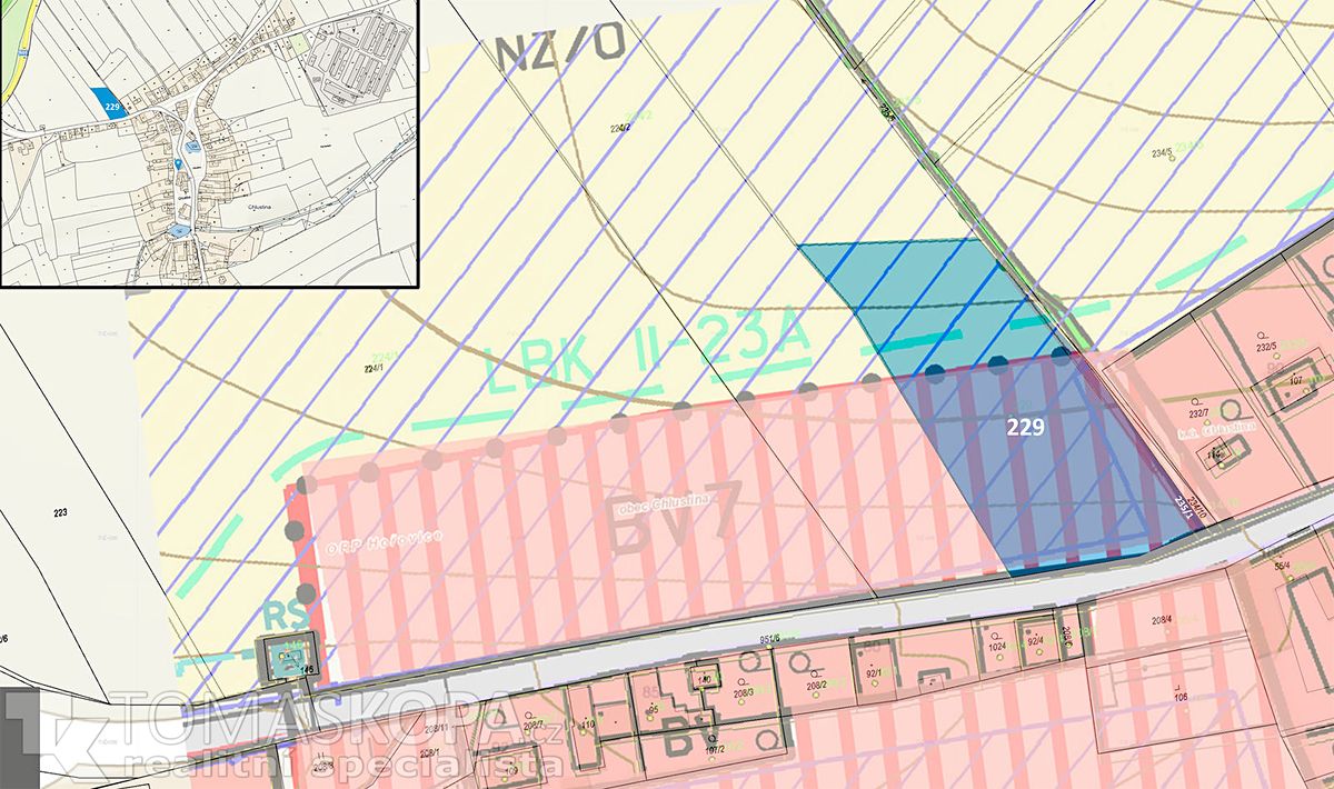 Prodej stavebního pozemku 3708 m²