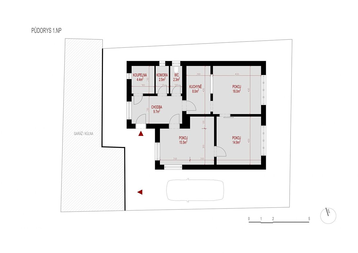 Prodej rodinného domu 75 m², pozemek 447 m² – fotografie 2