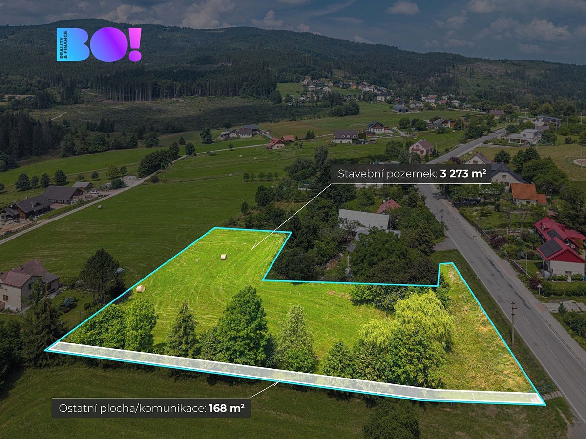 Prodej stavebního pozemku 3441 m² – fotografie 2