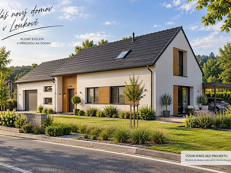 Prodej stavebního pozemku 381 m², Loukov – náhled fotky 2