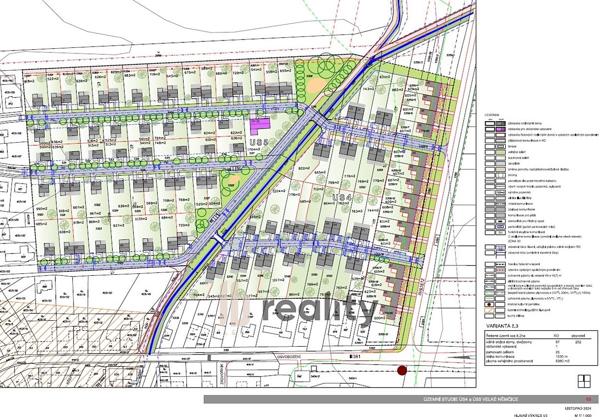 Prodej stavebního pozemku 1353 m², Velké Němčice – fotka 1 z 3