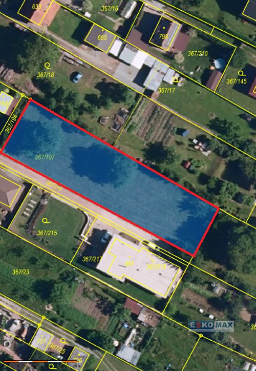 Prodej stavebního pozemku 1422 m², Čebín – fotka 1 z 3
