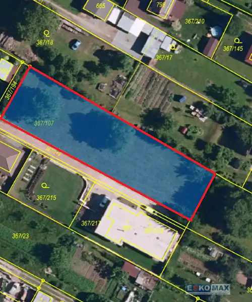 Prodej stavebního pozemku 1422 m², Čebín – náhled fotky 1
