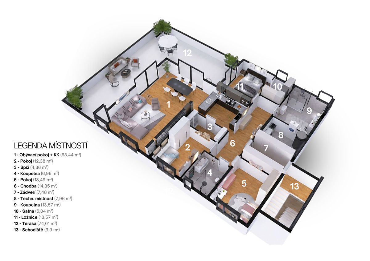 Prodej bytu 4+kk 160 m² – fotografie 4