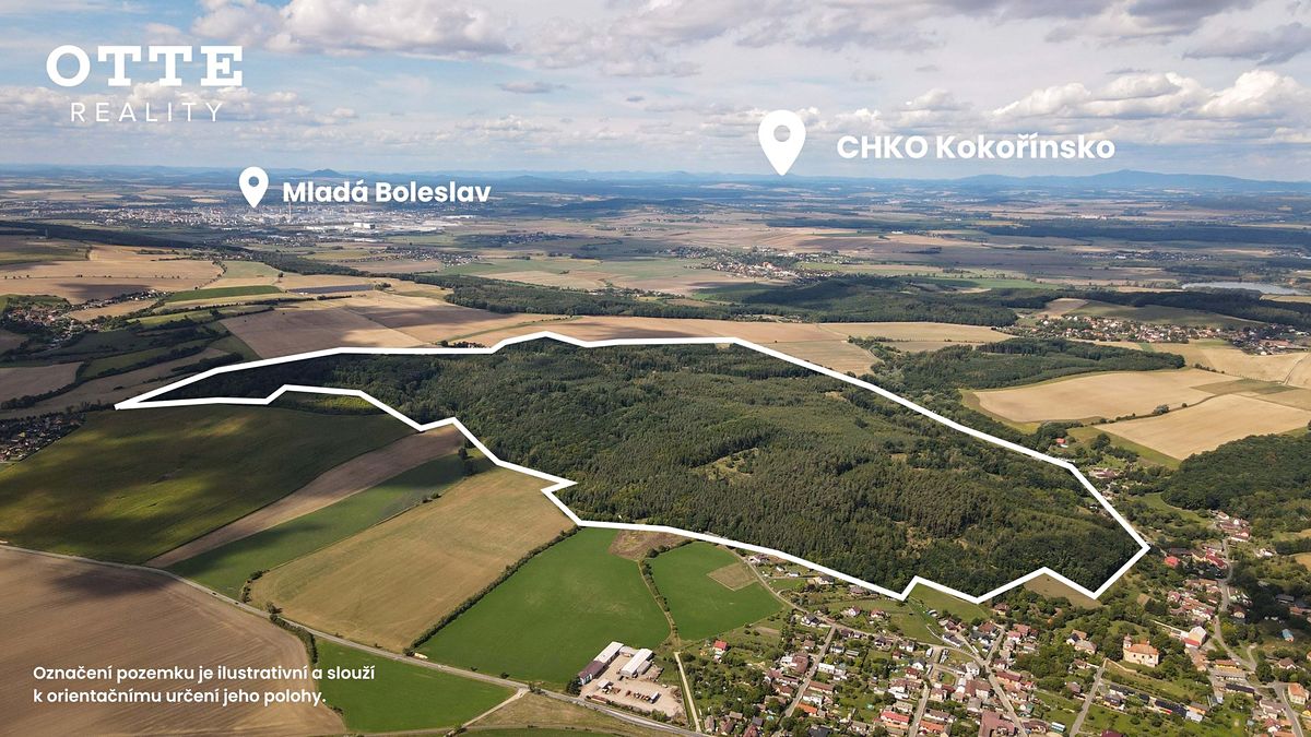 Prodej lesa 985653 m², Žerčice – fotka 1 z 3