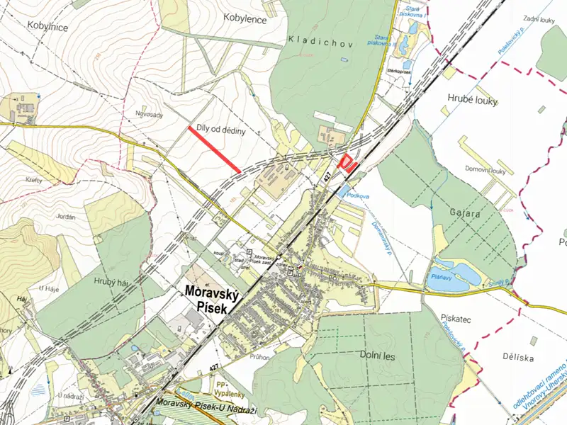Prodej pole 7462 m², Moravský Písek – náhled fotky 3