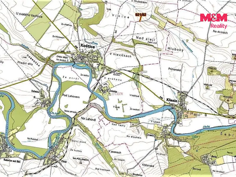 Prodej pole 440 m², Koštice – náhled fotky 2