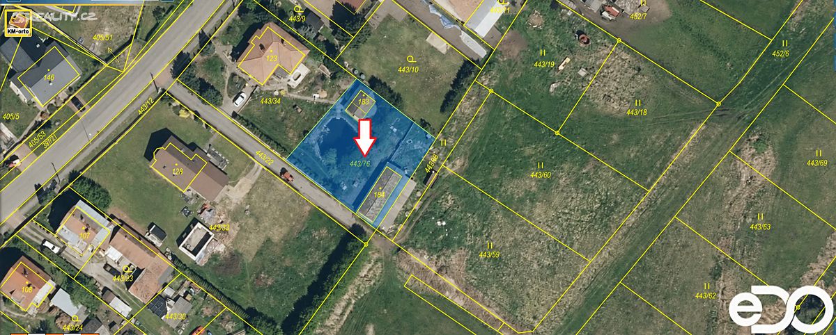 Prodej stavebního pozemku 921 m²