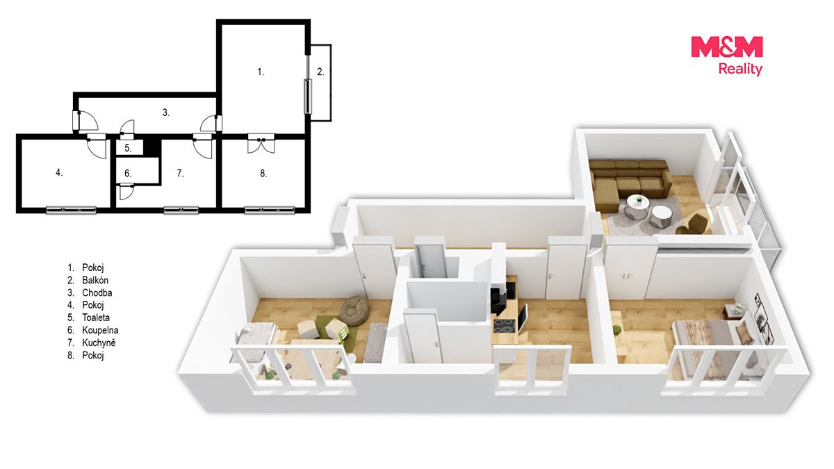 Prodej bytu 3+1 62 m² – fotografie 5