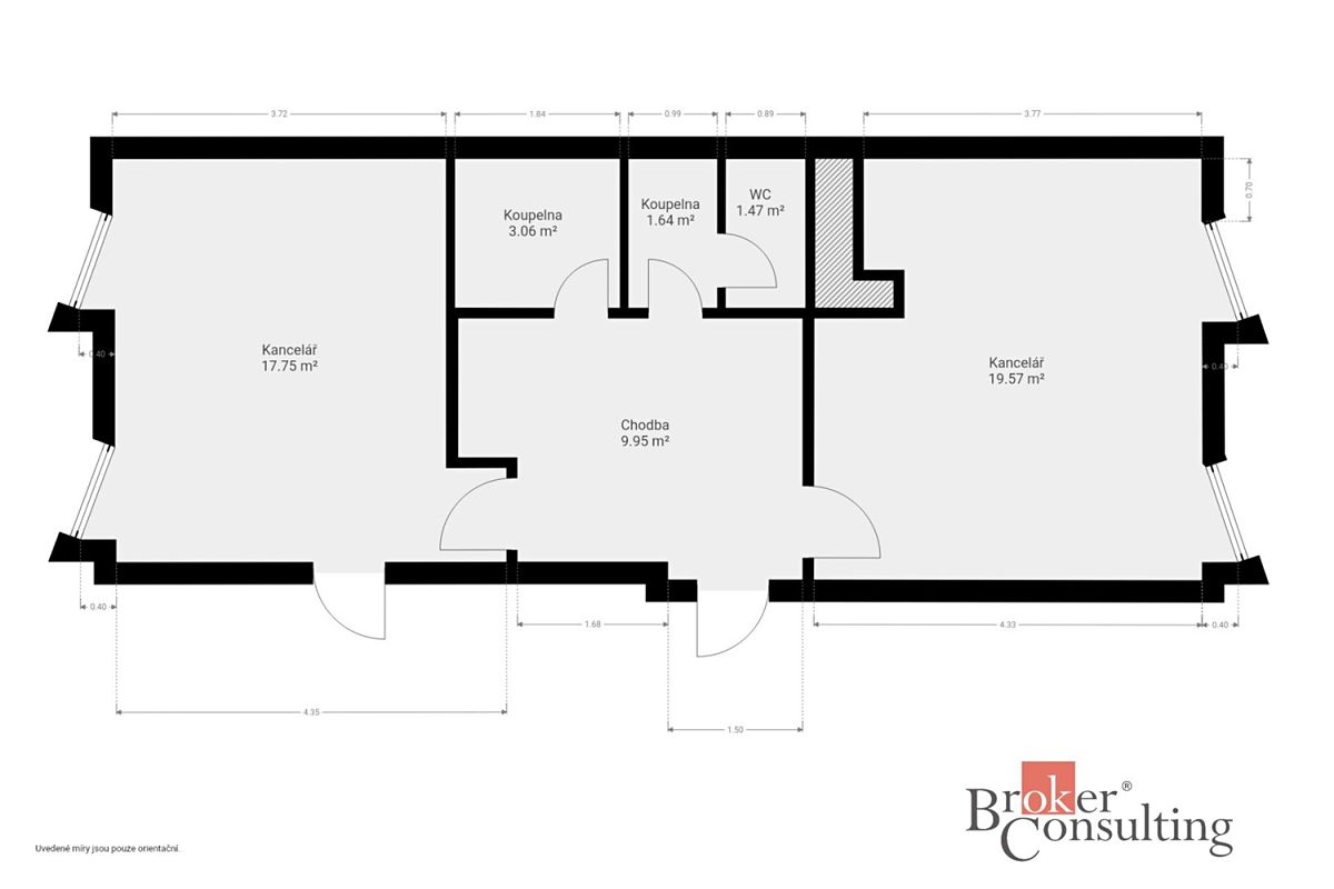 Pronájem kanceláře 54 m² – fotografie 5