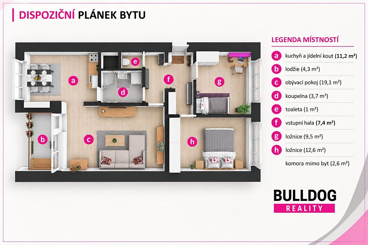 Prodej bytu 3+1 67 m² – fotografie 2