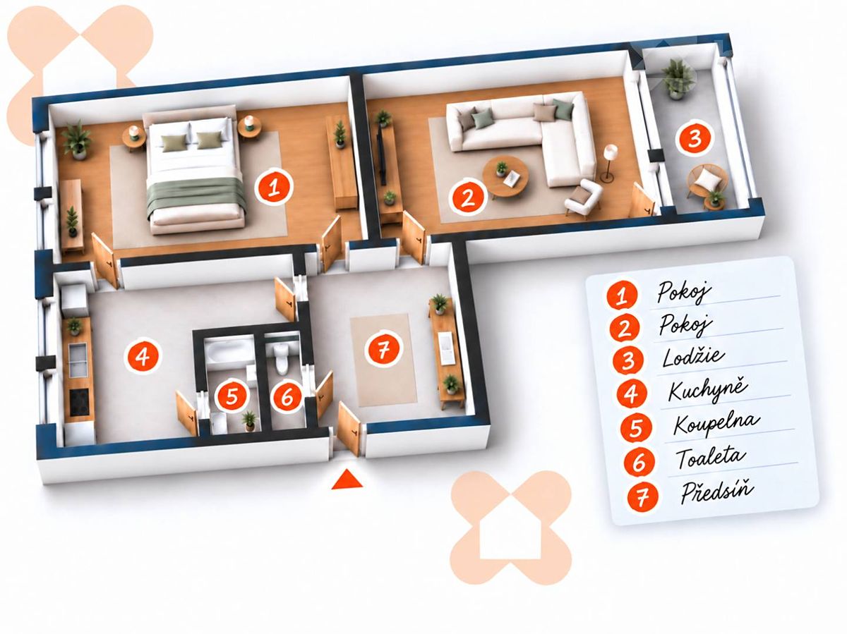 Prodej bytu 2+1 58 m² – fotografie 4