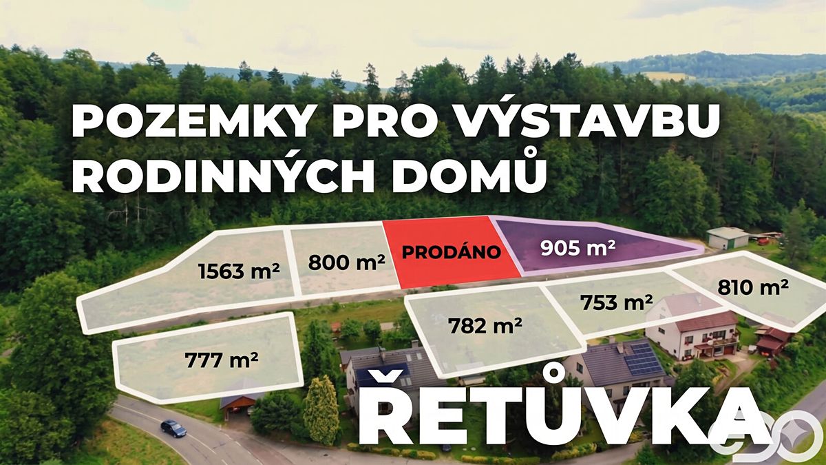 Prodej stavebního pozemku 905 m²