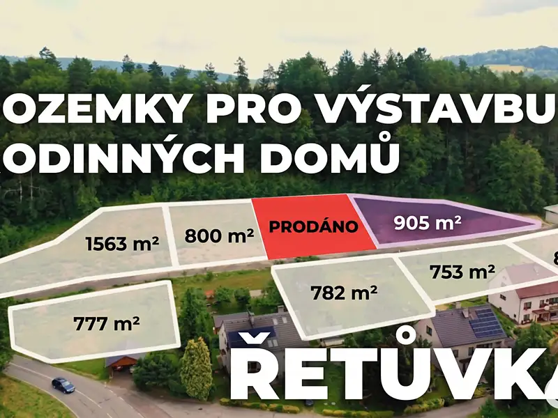 Prodej stavebního pozemku 905 m², Řetůvka – náhled fotky 1