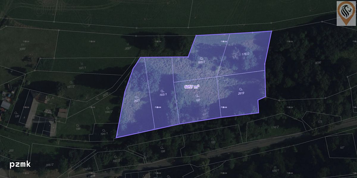 Prodej stavebního pozemku 6057 m² – fotografie 4