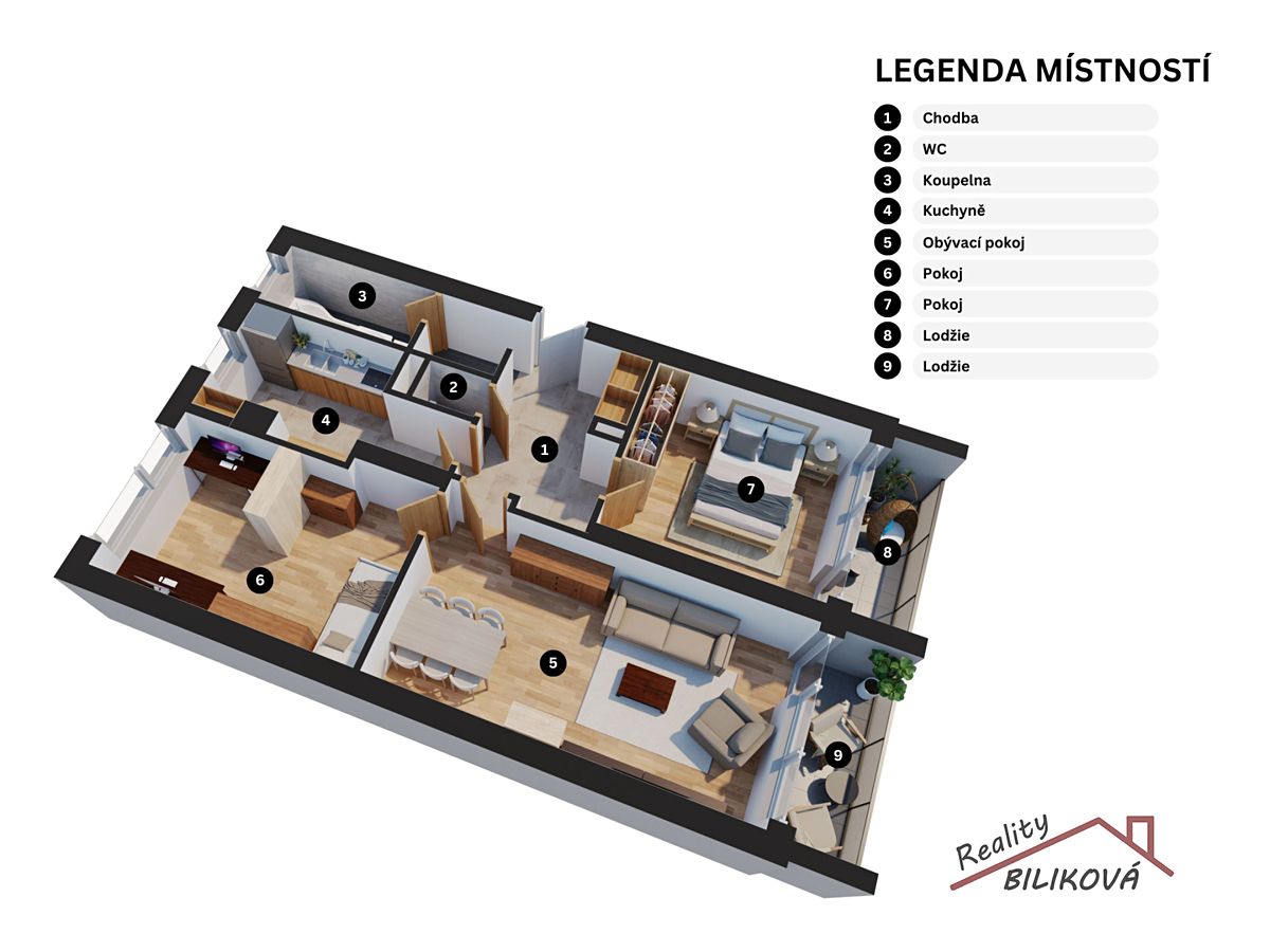 Prodej bytu 3+1 78 m²