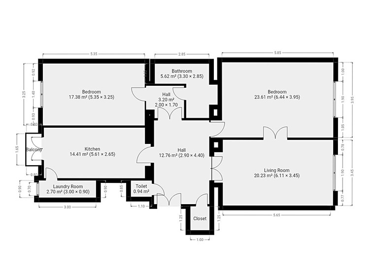 Pronájem bytu 3+1, 98 m² (17 z 17)