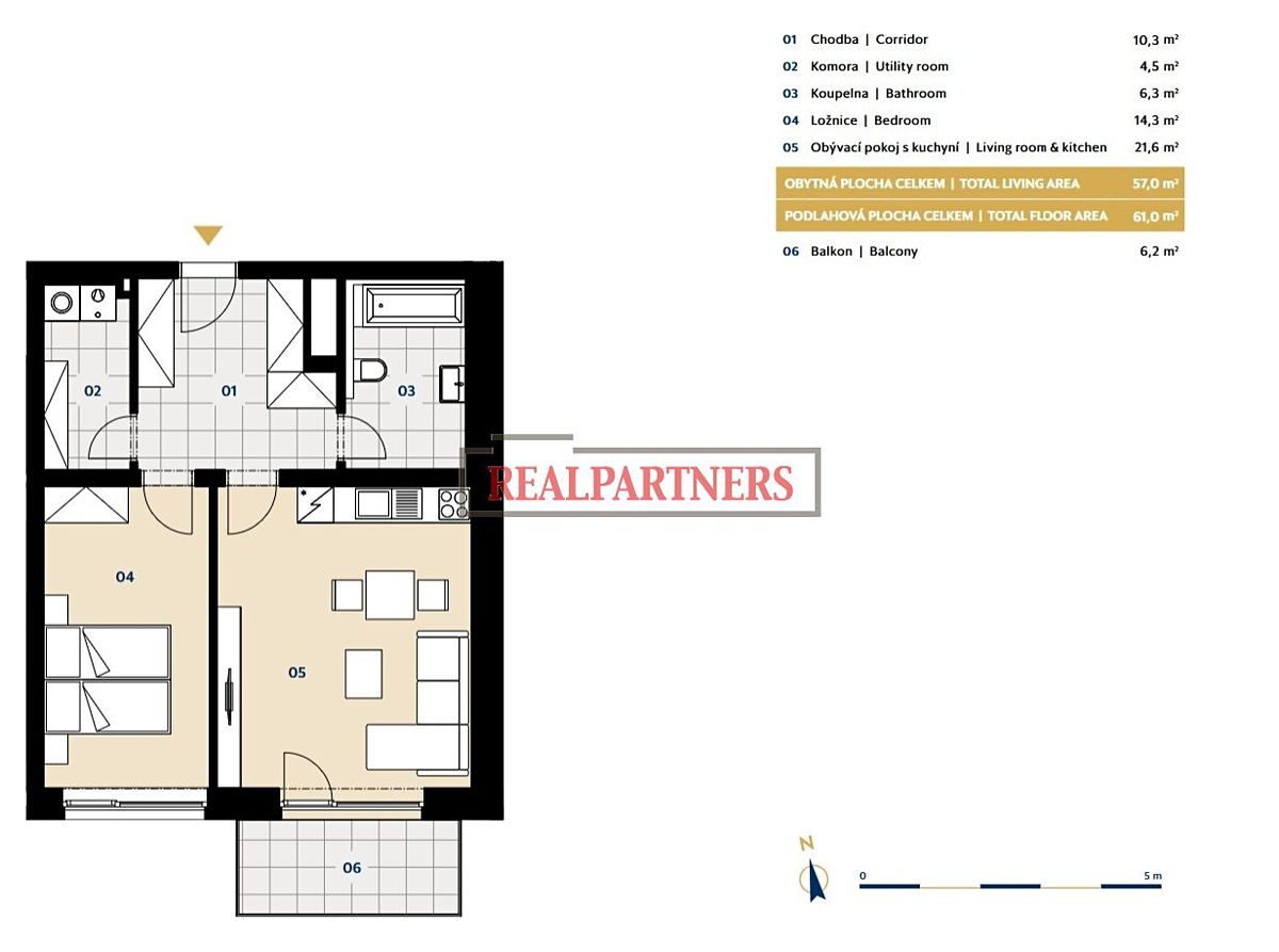 Prodej bytu 2+kk 67 m² – fotografie 2