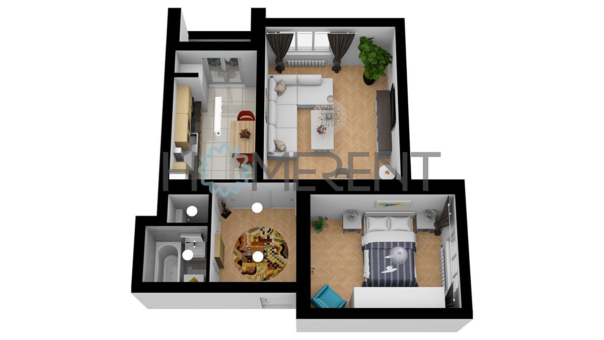Pronájem bytu 2+1 53 m² – fotografie 3