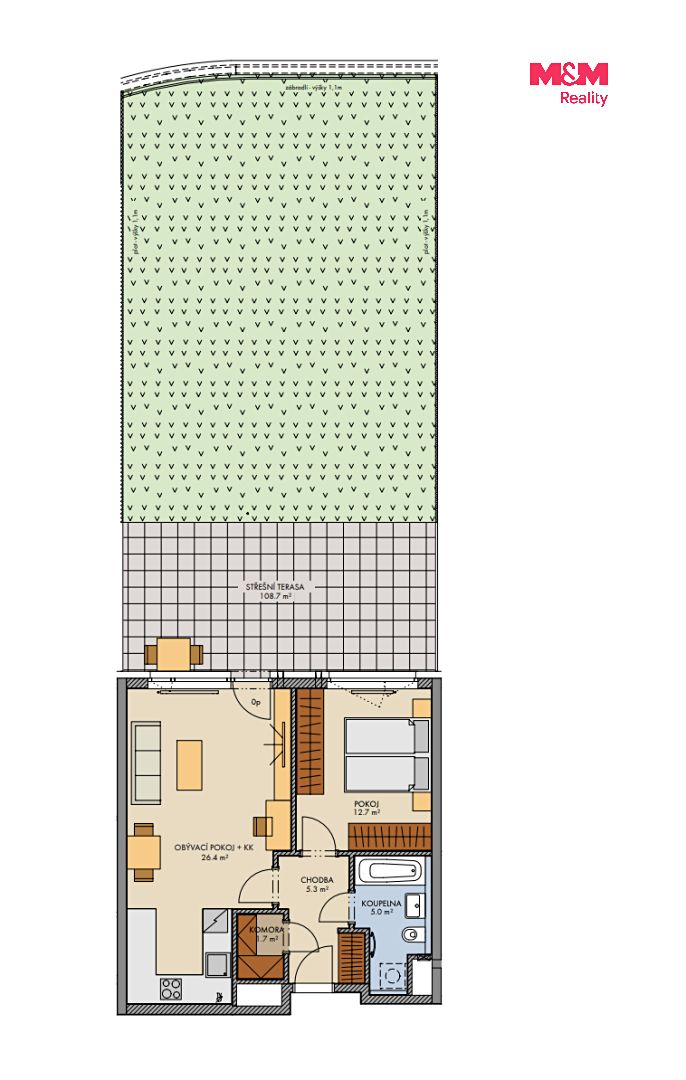 Prodej bytu 2+kk 53 m² – fotografie 2