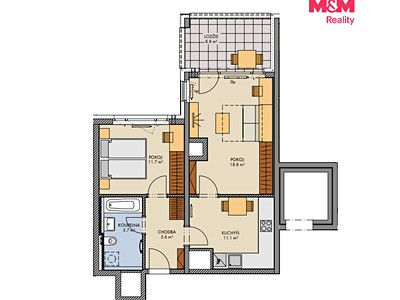 Квартира 2+1 на продаж, 56 м² (2 з 14)