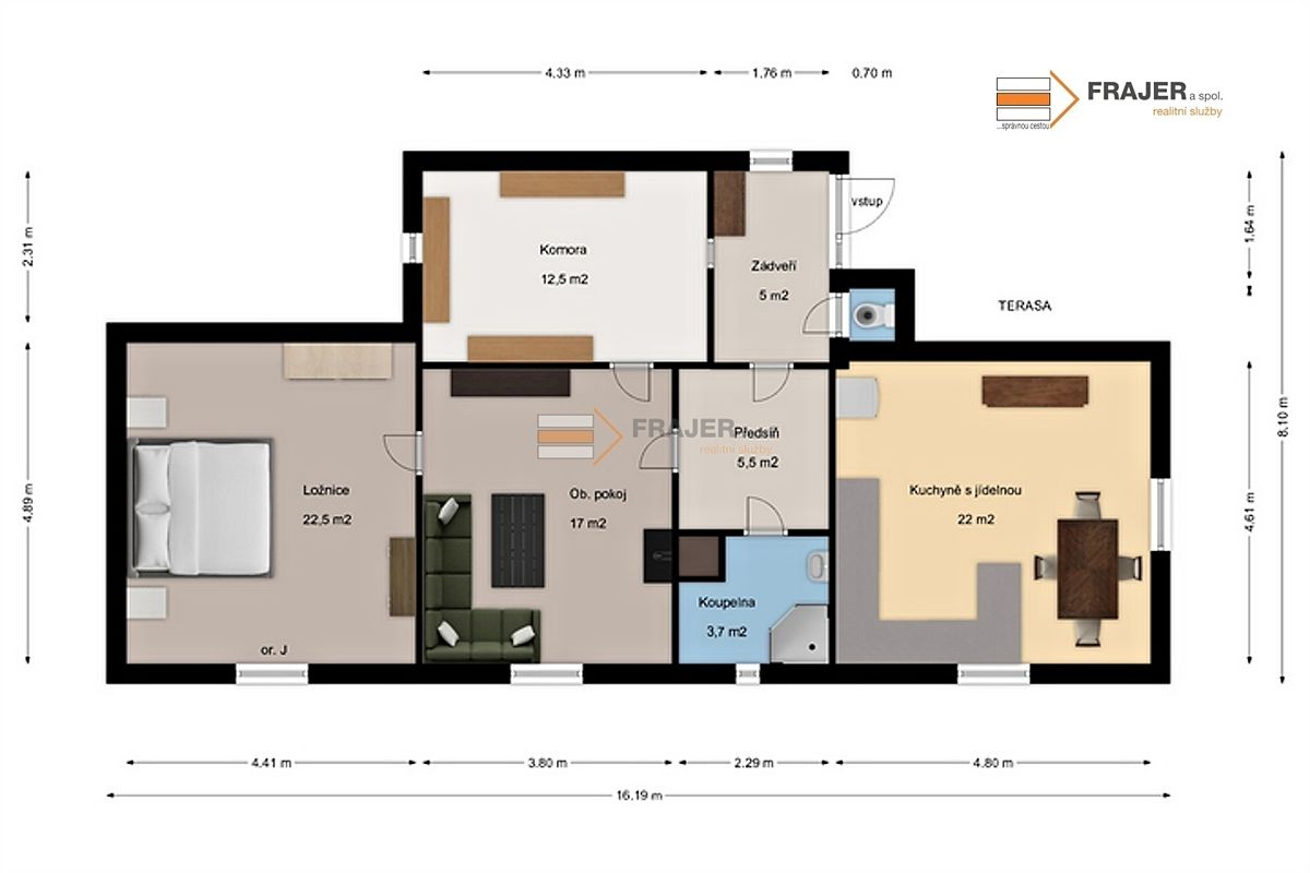Prodej rodinného domu 88 m², pozemek 2036 m² – fotografie 3