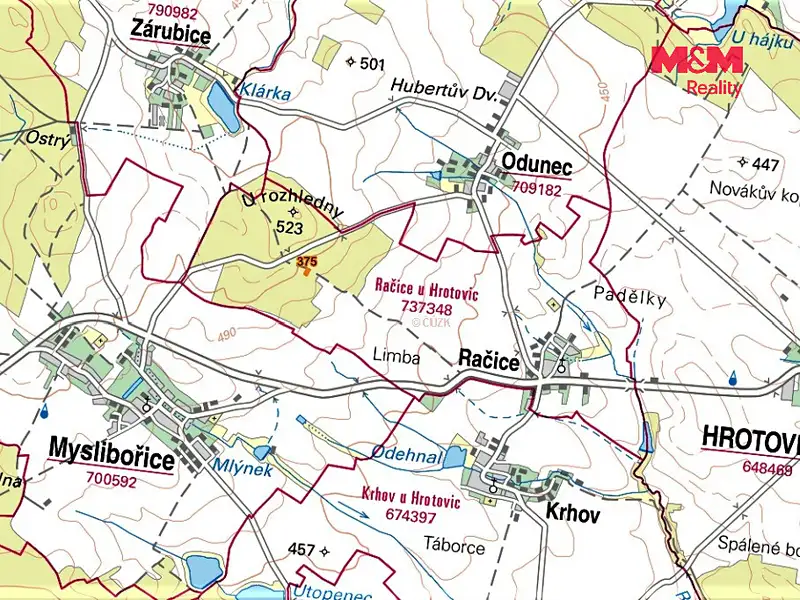 Prodej lesa 942 m², Račice – náhled fotky 2