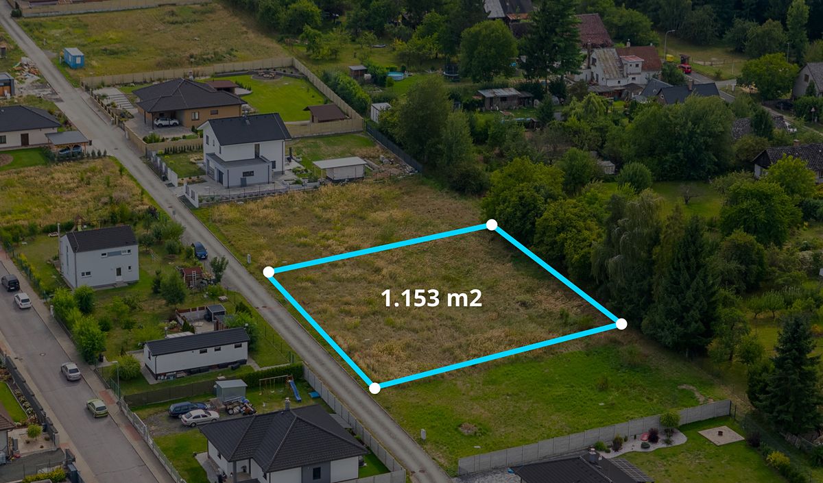 Prodej stavebního pozemku 1153 m² – fotografie 3