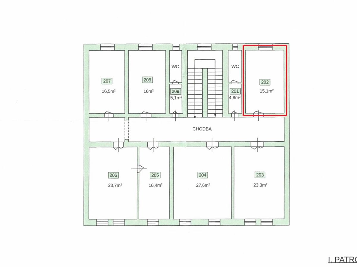 Pronájem kanceláře 15 m² – fotografie 3