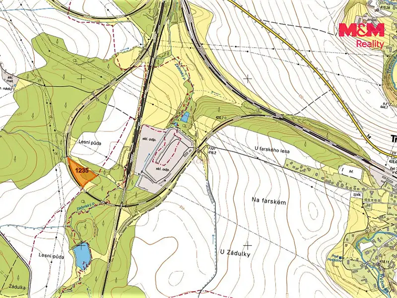 Prodej pole 11525 m², Semanín – náhled fotky 2