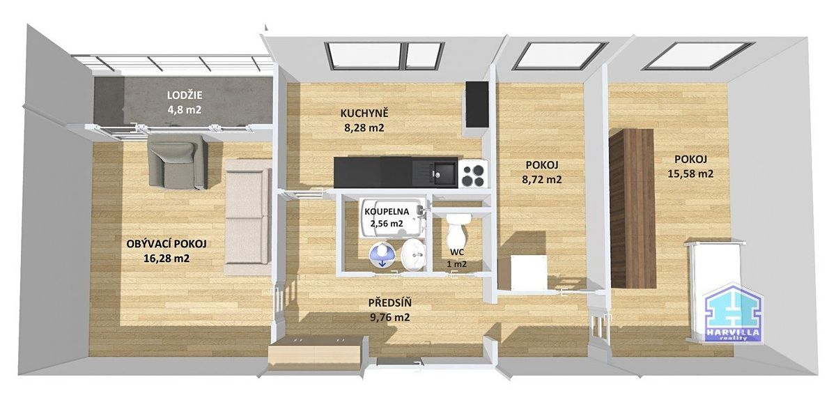 Prodej bytu 3+1 62 m² – fotografie 4