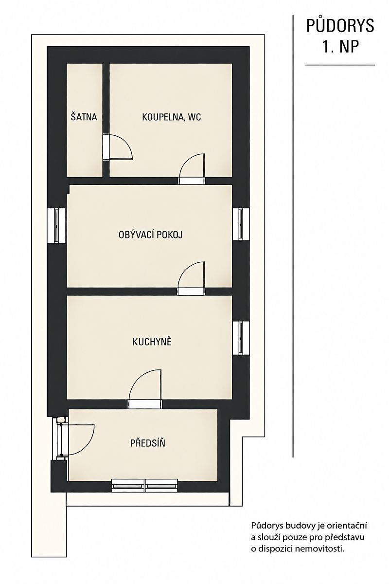 Prodej rodinného domu 42 m², pozemek 297 m² – fotografie 2