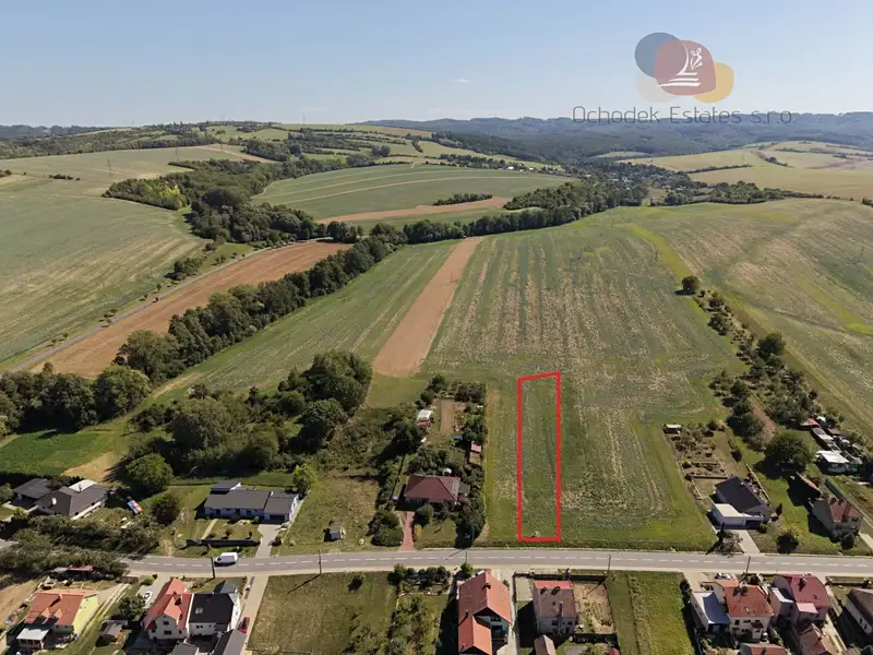 Prodej stavebního pozemku 1208 m², Zdounky – náhled fotky 3